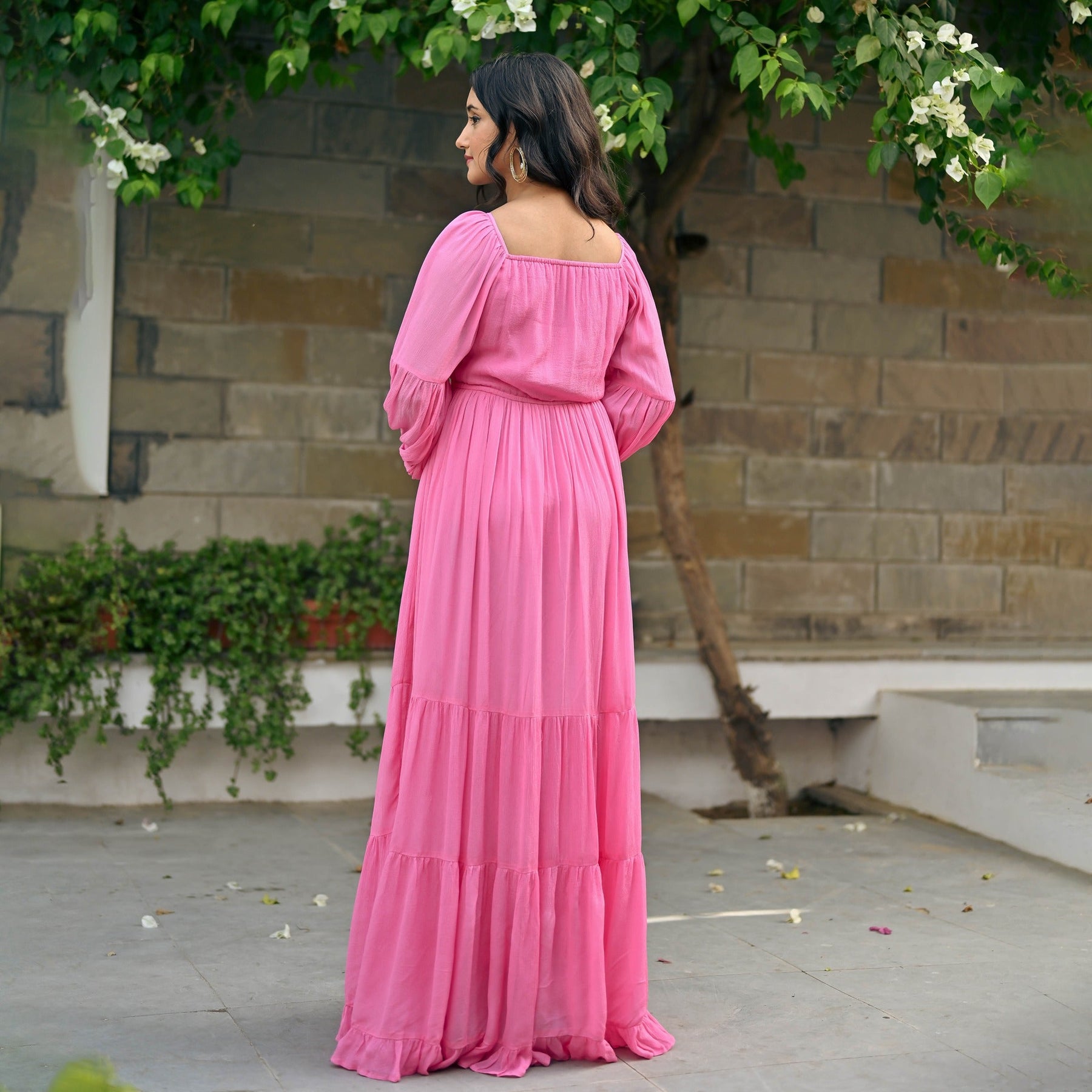 Saya Pink Long Dress