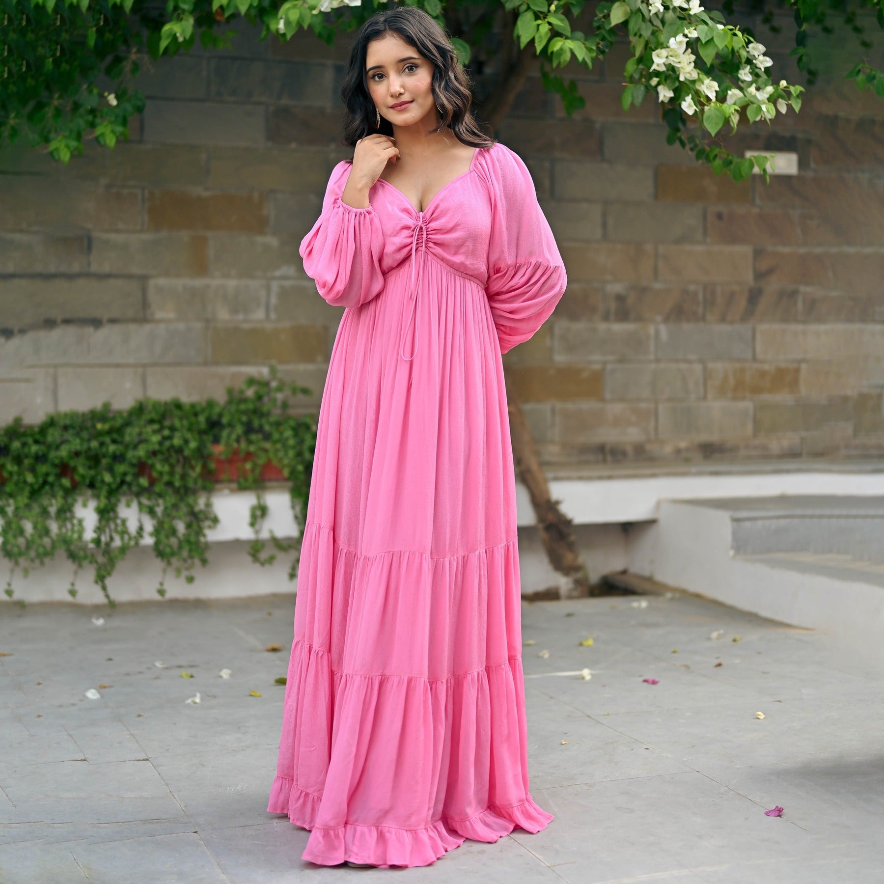 Saya Pink Long Dress