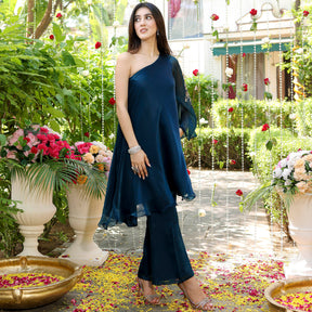 Peacock Green Kurta and Bootcut Pant