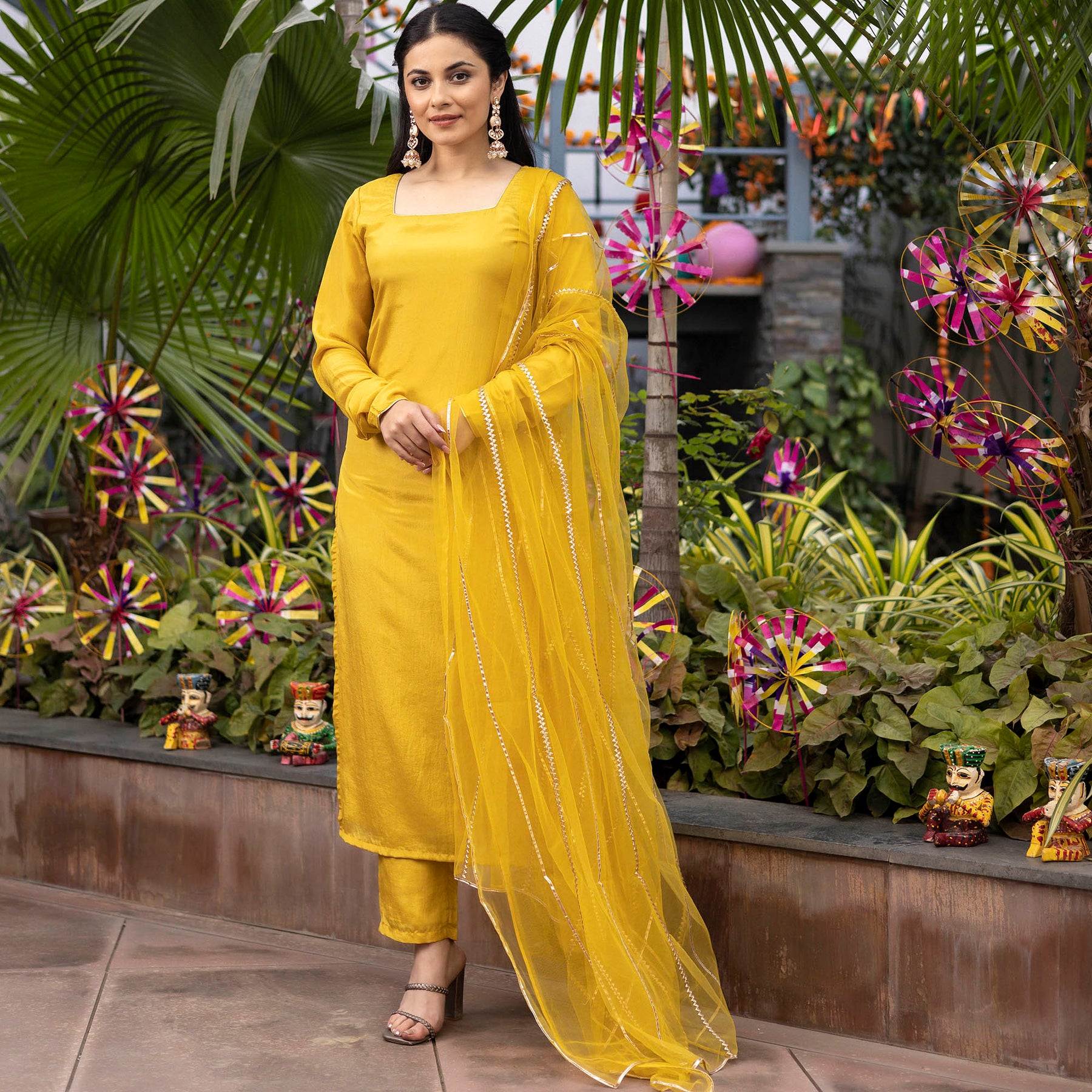 Mustard Yellow Kurta Set