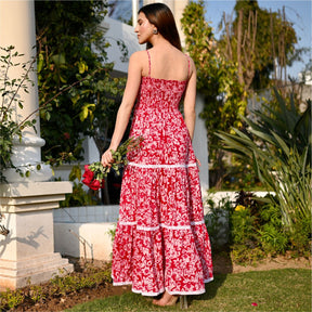 Block Printed Long Dress