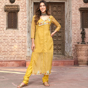 MUSTARD YELLOW STRAIGHT KURTA