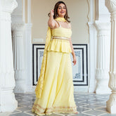 Yellow Pants Dupatta Sets