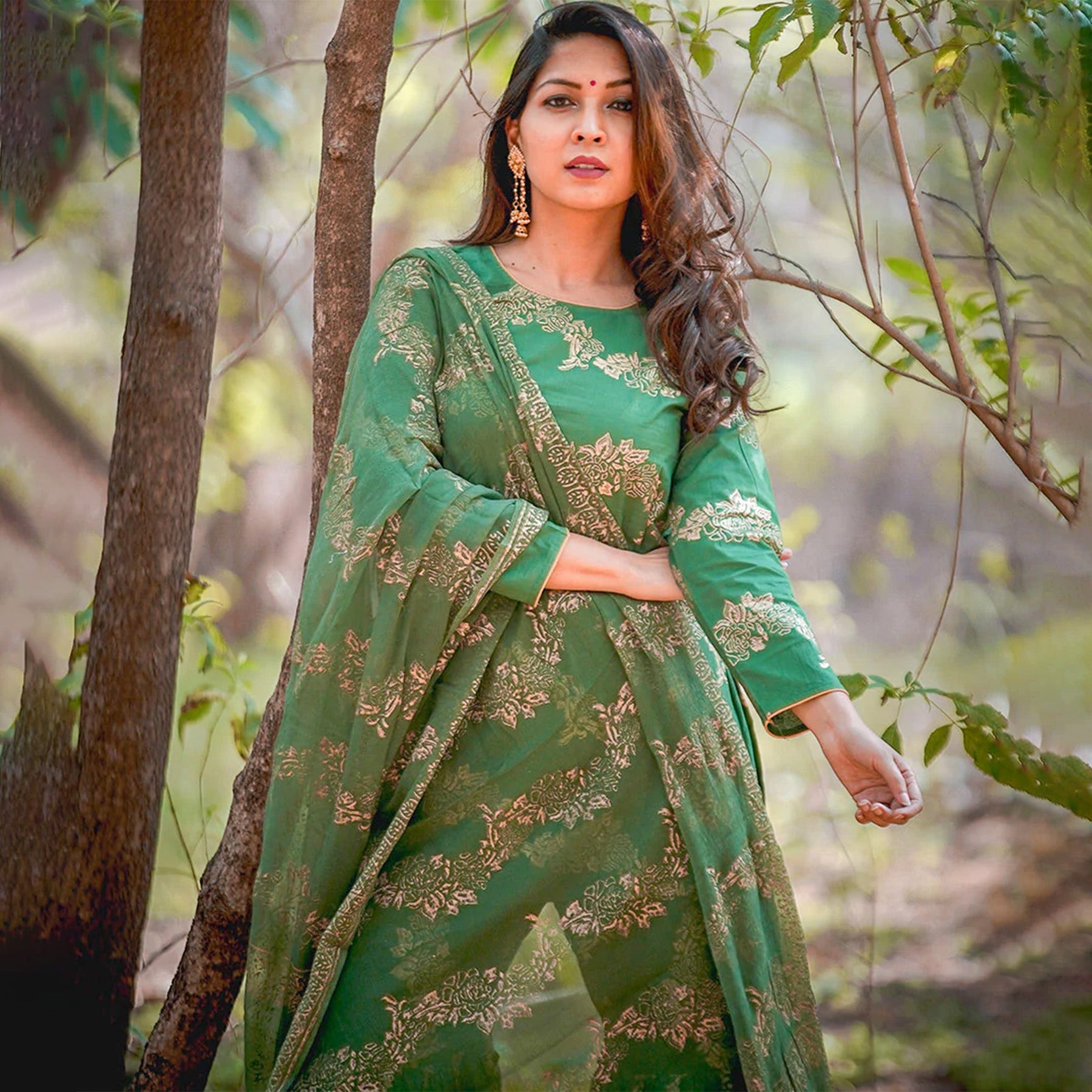 Cotton Green Sharara Set