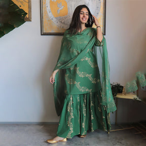 Cotton Green Sharara Set