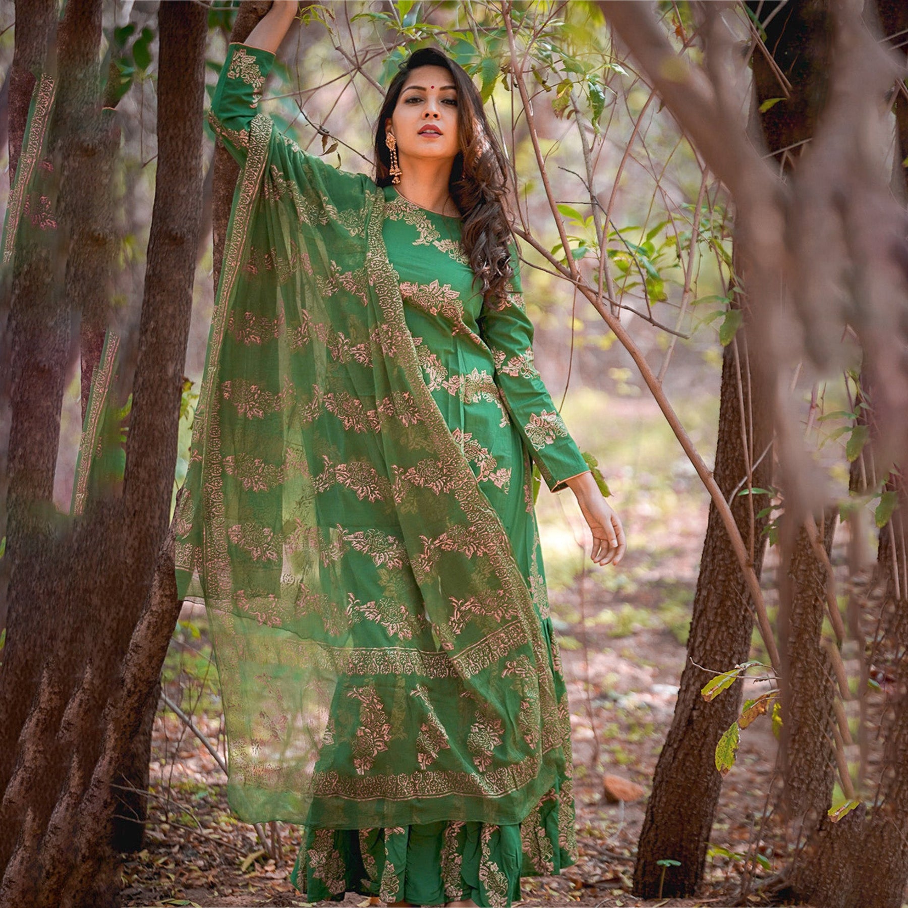 Cotton Green Sharara Set