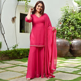 Pink Sharara Set