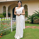 Ivory Ombre Chiffon Saree