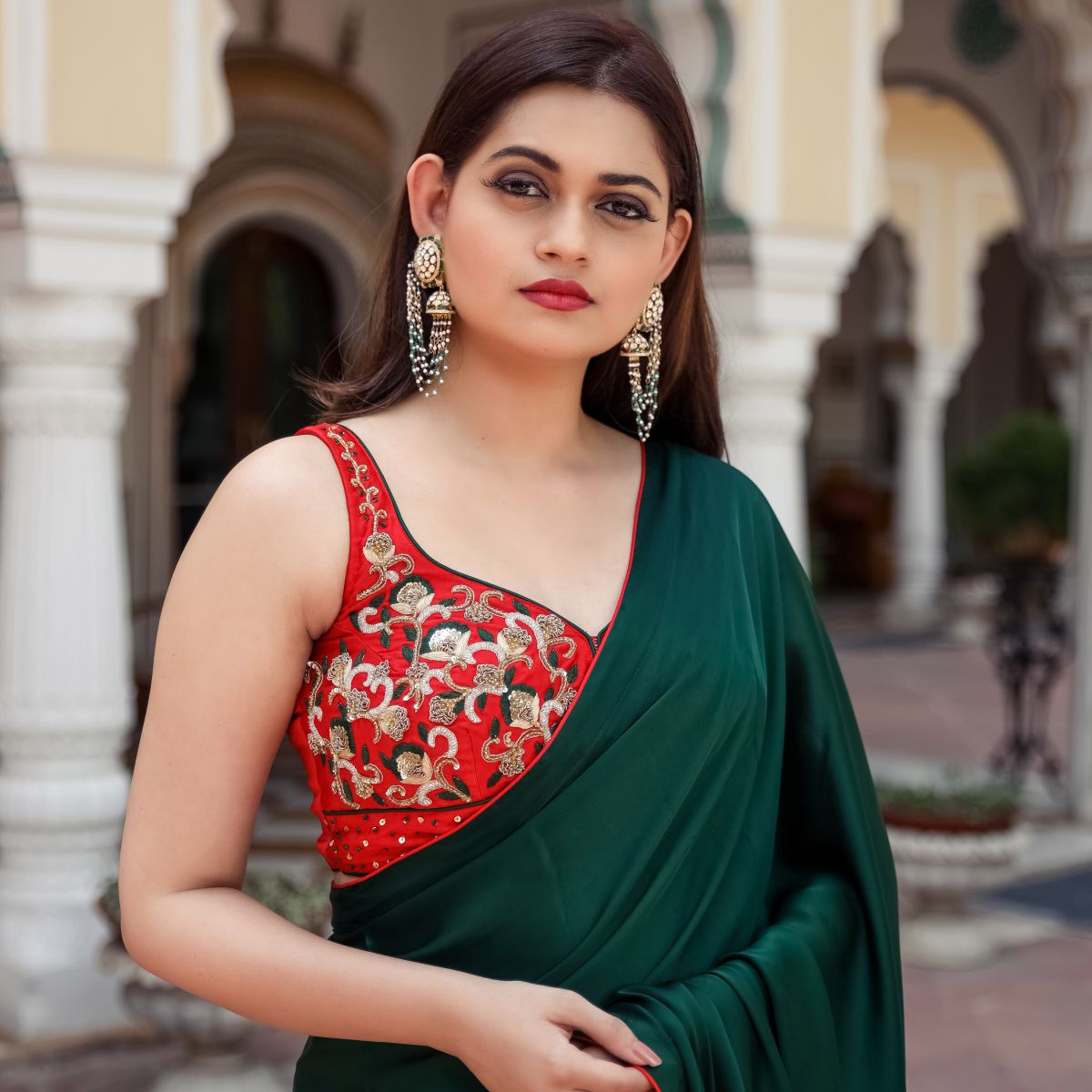 Green Silk Saree