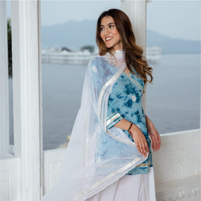 Bandhani Tie-Dye Kurta and Palazzo Set