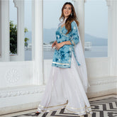 Bandhani Tie-Dye Kurta and Palazzo Set