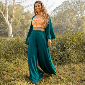 Green Three Piece Co-ordinate Set